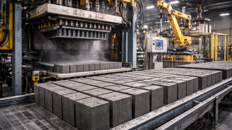 Automação e vibroprensagem: Ganhos de qualidade e repetibilidade na produção de blocos A automação e vibroprensagem elevam a qualidade e a repetibilidade na produção de blocos. Valderci Malagosini Machado destaca os avanços industriais.